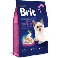 Brit Premium by Nature Adult kip kattenvoer 2 x 8 kg