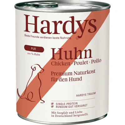 Hardys Pure kip natvoer hond 1 tray (6 x 400 g)