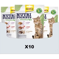 10x GimCat Nutri Pockets Country-Mix 150 gr