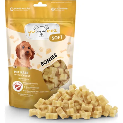10x Yummeez Soft Bonies Hondensnack Kaas 165 gr