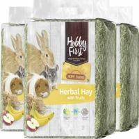 3x HobbyFirst Hope Farms Herbal Hay Fruit 1 kg