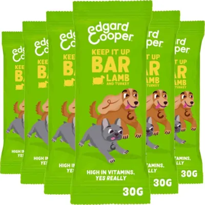 6x Edgard&Cooper Adult Bar Lam&Kalkoen 30 gr