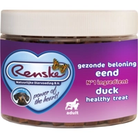 6x Renske Gezonde Beloning Mini Hartjes Hondensnack Eend 300 gr