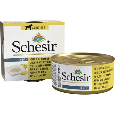 Schesir Hondenvoer Kip - Ananas 150 gr