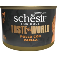 8x Schesir Taste The World Hond Kip&Paella 150 gr