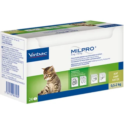 Milpro Kitten / Kleine Kat - 24 Tabletten