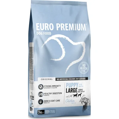 Euro Premium Puppy Large Chicken & Rice hondenvoer 12 kg