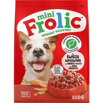 Frolic Mini met rund hondenvoer 3 x 800 g
