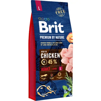 Brit Premium by Nature Adult L hondenvoer 15 kg