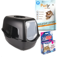 Kattentoilet Lexie 56x39x39,5cm Zwart