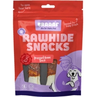 3x Braaaf Geperst Bot Hondensnack Eend 12,5 cm 130 gr