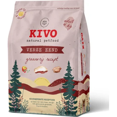 Kivo Verse Eend Graanvrij 4 kg