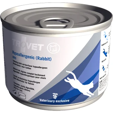 TROVET Hypoallergenic RRD (Rabbit) Kat - 12 x 200 gr blikjes