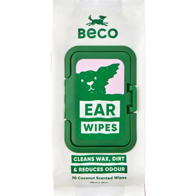 Beco Dog Ear Wipes - Coconut - 70 stuks