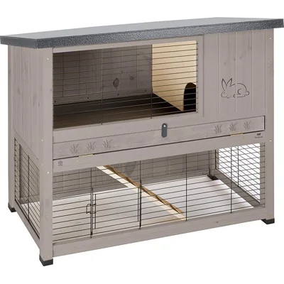 Ferplast Ranch 120 Basic Konijnenhok -  Grijs/Grijs - 117 x 67,5 x 95.5