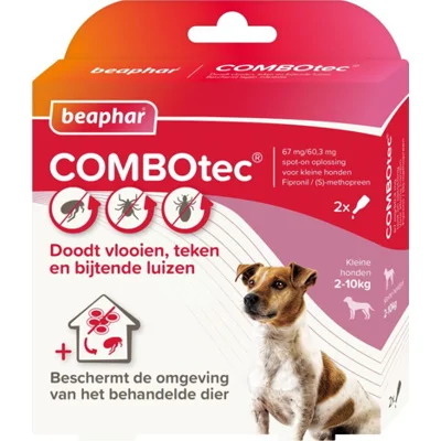 Beaphar Combotec hond 2 - 10 kilo 2 pipetten