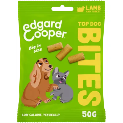 Edgard & Cooper Bites Large Lam&Kalkoen hondensnacks 50 gram