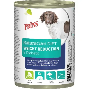 Prins NatureCare Diet Weight Reduction & Diabetic hondenvoer 400 gram