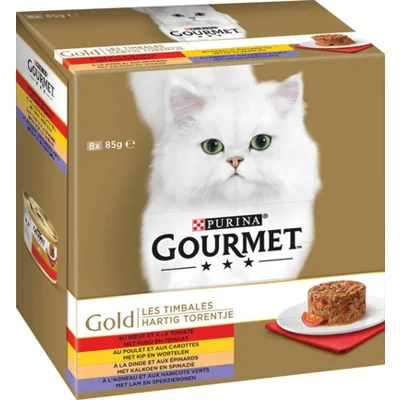 Purina Gourmet Gold - Hartig Torentje 8-pack 8x85g