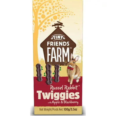 Tiny Friends Farm Russel Twiggies appel&bramen knaagdier/konijnensnacks 100 gram