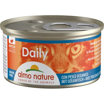 Almo Nature Daily Mousse met oceaanvis natvoer kat (85 g) 24 x 85 g