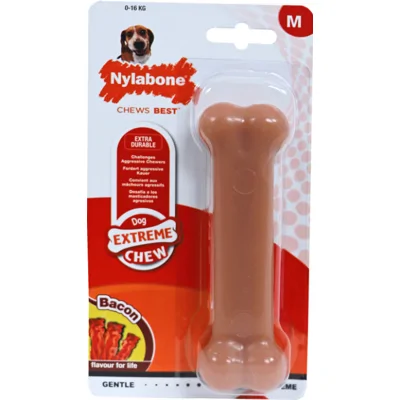Nylabone Power Chew nylon kauwbot hond (baconsmaak) L