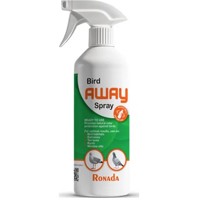Ronada Spray Tegen Vogels - Visueel onopvallend - Tegen alle soorten vogels - Eenvoudige toepassing