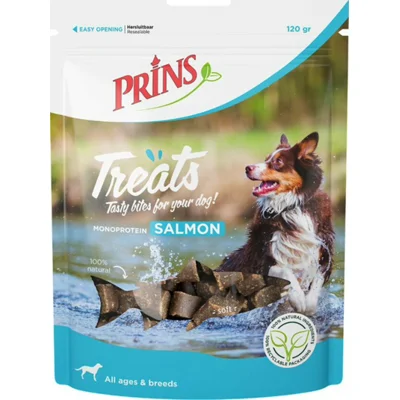 10x Prins Treats Hondensnacks Zalm 120 gr