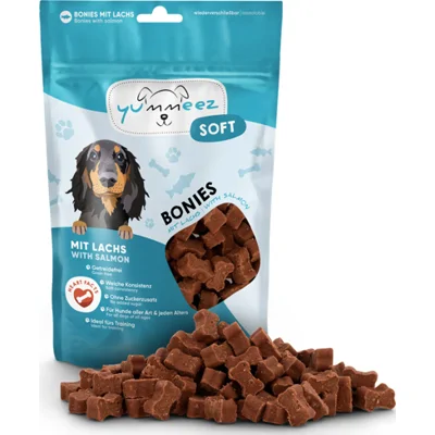 10x Yummeez Soft Bonies Hondensnack Zalm 165 gr