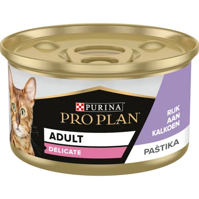 24x Pro Plan Cat Blik Mousse Delicate Kalkoen 85 gr