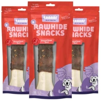 3x Braaaf Geperst Bot Hondensnack Eend 20 cm 175 gr