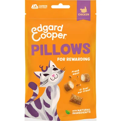 8x Edgard&Cooper Adult Pillows Kattensnack Kip 60 gr