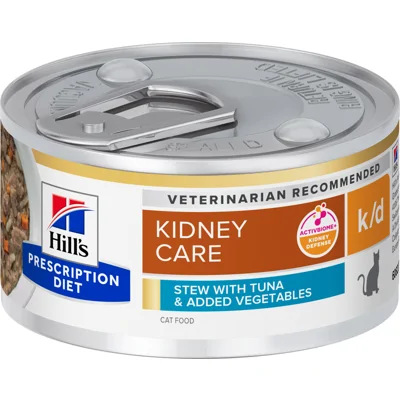 Hill's k/d Kidney Care Stoofpotje - Feline - Tonijn & Groenten - 24 x 82 g
