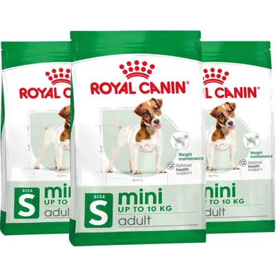 3x Royal Canin Hondenvoer Droog Mini Adult 2 kg