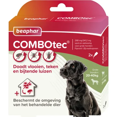 Beaphar Combotec hond 20 - 40 kilo 2 pipetten