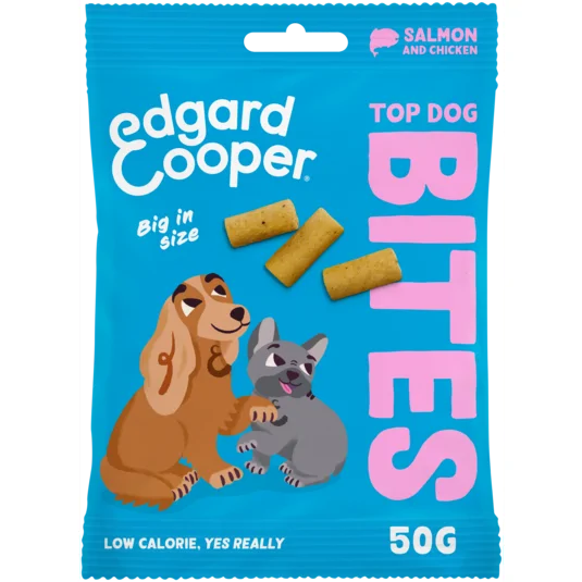 Edgard & Cooper Bites Large Zalm&Kip hondensnacks 50 gram