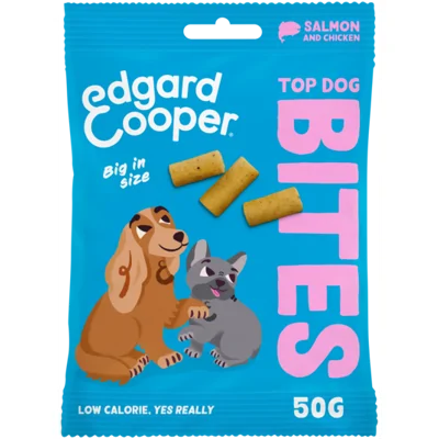 Edgard & Cooper Bites Large Zalm&Kip hondensnacks 50 gram