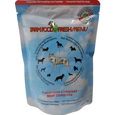 Farm Food Fresh Menu honden natvoer Rundvlees 300gr