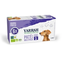 Yarrah Dog Graanvrij Paté Multipack Kip & Kalkoen 6x150gr