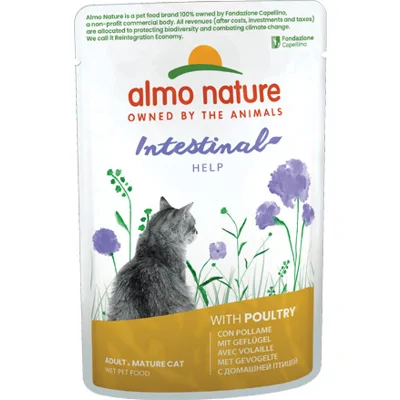 Almo Nature Intestinal Help met gevogelte natvoer kat (70 g) 30 x 70 g