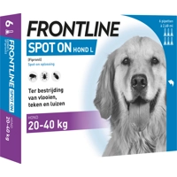 Frontline spot-on anti-vlooienmiddel voor de hond L / 20-40 kg 3 pipetten