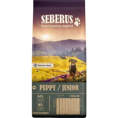 Seberus graanvrij hondenvoer probeerverpakkingen Puppy Junior 1 kg