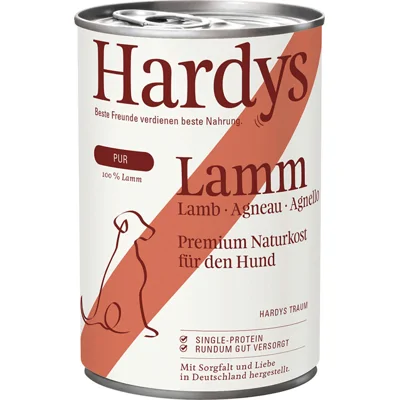 Hardys Pure lam natvoer hond 1 tray (6 x 800 g)