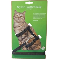 Kattentuig met kliksysteem Zwart