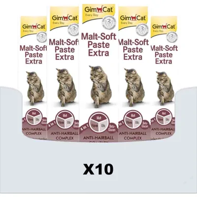10x GimCat Pasta Malt-Soft Extra 50 gr