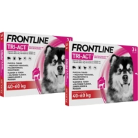 2x Frontline Tri-Act Anti Vlooien en Teken Druppels XL 3 pipetten