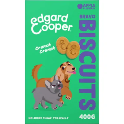 7x Edgard&Cooper Adult Biscuit Appel&Blueberry 400 gr