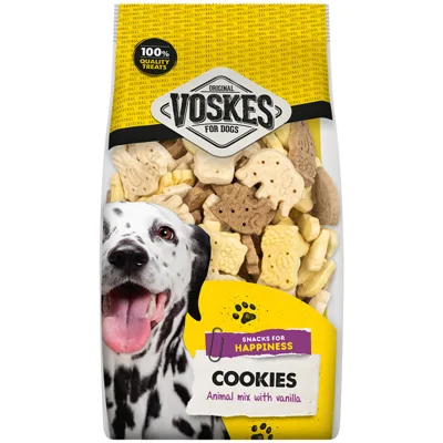 8x Voskes Diertjes Mix Vanille 750 gr