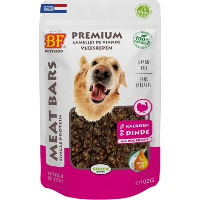 BF Petfood Meat Bars Kalkoen 100 gr