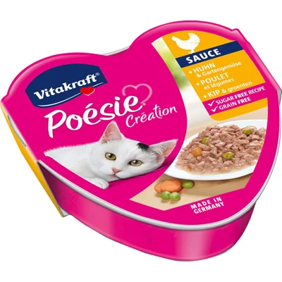 Vitakraft Poésie Kip & Groente in Saus - 15 x 85 g